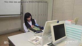 stress relief with new employee sucking hard