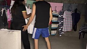 Sexo Casero Con La Puta De Mi Madrastra En El Patio De Ropas