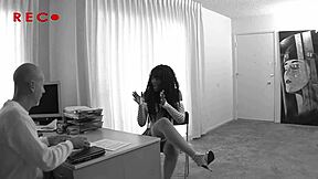 Black Babe Nyomi Banxxx Gets Her Pussy Pounded By A White Cock