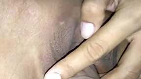 sexy shaved pussy gets rubbed by cock until orgasm 😍