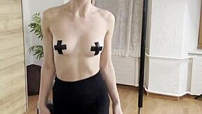 Naked Power Flexing Display by Miss Daisy Diamond in Solo Softcore Scene.