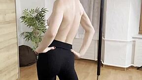 Naked Power Flexing Display by Miss Daisy Diamond in Solo Softcore Scene.