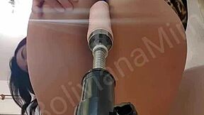 Latina Babe Uses Sex Machine for Intense Pussy Masturbation and Anal Fucking