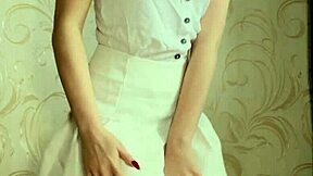 Naughty Girl Rides Transparent Dildo