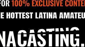 Petite Ebony Latina First Anal Stretching Pov