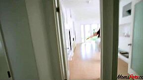 Stepmom Tricked By Stepson For A Blowjob And Horny Fucking