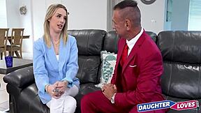 Boss cums during twisted business deal with father-in-law arrangement