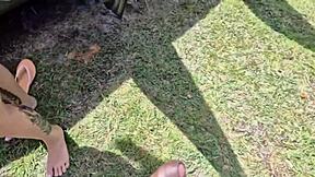 Young teens fucking in public daylight, what a thrill?