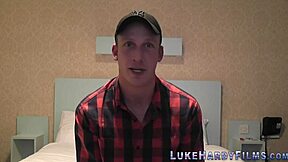 Blonde British girl subtly rides Luke Hardy