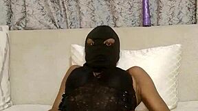 Young whore masturbates tight pussy solo