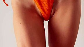 After bikini try on, step sis helps step bro jerk off and cum inside her panties