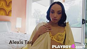 i watch petite black teen alexis tae expose her small tits and sexy body while posing, it's so hot i can't look away