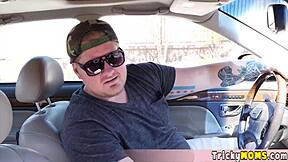 tattooed milf hitchhiker gets rough fucked after horny dude picks her up