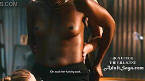 femme fatales teasing each other with hailey rose lulu chu penny barber