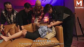 Modelmedia Asia - Obscene Thief Fucks Female Detective Turned Slave in Group Action