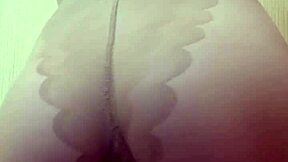 Mistress Elza in nylon on ass