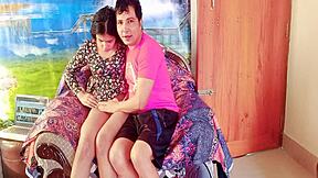 Rumpa Akter Fucks Step Cousin Hard on Sofa!