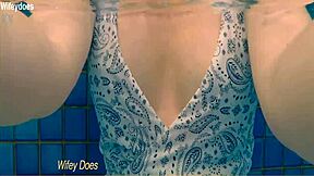 I can't beleive my wife is swiming in the hotel pool wearing that hot one peice, flashing everyone!