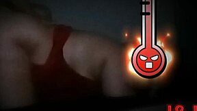 Chubby wife on all fours tempting her lover with her big ass