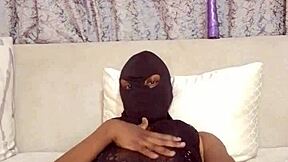 Young whore masturbates tight pussy solo