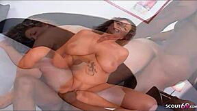 biggest ass and natural tits white mature first time interracial bbc sex