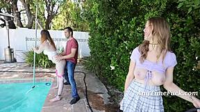 Tutoring Teens With Big Tits Gets Wild