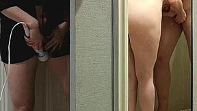 Wife hidden masturbates while husband fucks escort in cuckold group