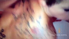 i got so horny watching the blonde and brunette in bed, masturbating her ass until she cums