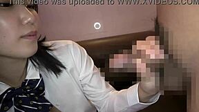 Real young lady super cute in school uniform gets raw sex negotiation with beautiful breasts and big ass