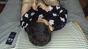 Handjob And Cum Mouthful Before Bed