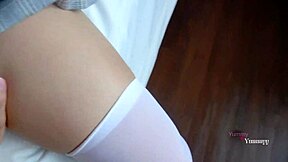 Fuck your student and cum on buttocks!