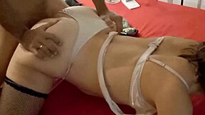 french amateur slut in satin lingerie deepthroat rimming doggystyle closeup dirty talk pov 😈