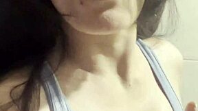 I'm masturbating in the public bathroom when no one's around.