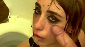 Toilet Piss Whore Filled With Sperm