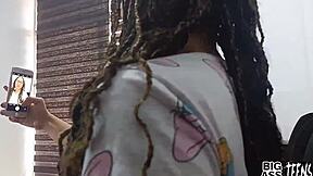 Stepbrother convinces stepsister to fuck, sucking cock and taking milk.