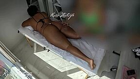 Brazilian Brunette Uses Stuffed Bikini For Delicious Pussy Massage