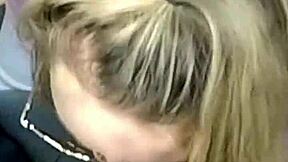 Public Pickup Car Blowjob With Cum In Mouth Swallow