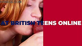 british redhead explores with a dildo in her bedroom