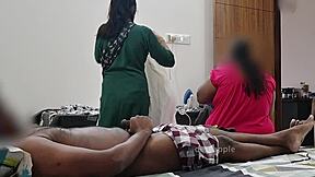 Indian maid catches hidden camera flashing dick
