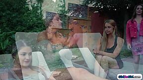 Stepteen 18+ Gets New Stepmom To Lick Pussy