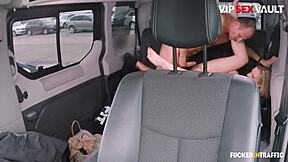 hot blondie lola taylor rides mature cock on backseat - vip sex vault