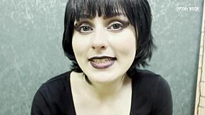 Goth mavis dracula lured you into fucking her pink pussy and cumming on feet