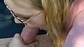 Public Pickup Car Blowjob With Cum In Mouth Swallow