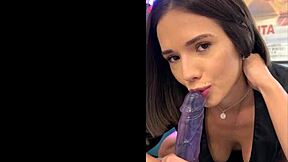Petite Hispanic girl plays with her dildo in homemade reality sex tape