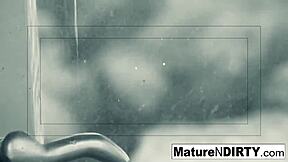 Brunette milf secretly recorded masturbating and fucking