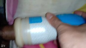 she uses a sex toy for intense fucking, exploring every sensation with her cock