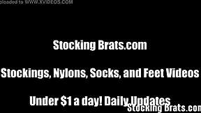 sucking on her cute little 18+ toes