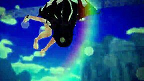 Two lesbians engage in a playful kissing and fingering battle