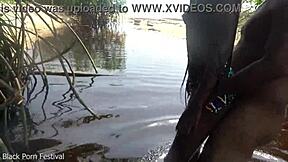 Hot Skinny African Village Not Even Surprised To Get Fuck Unexpectedly While She Was Bathing Outdoor In The Forrest