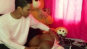 Surprising my stepsister in her room passionately